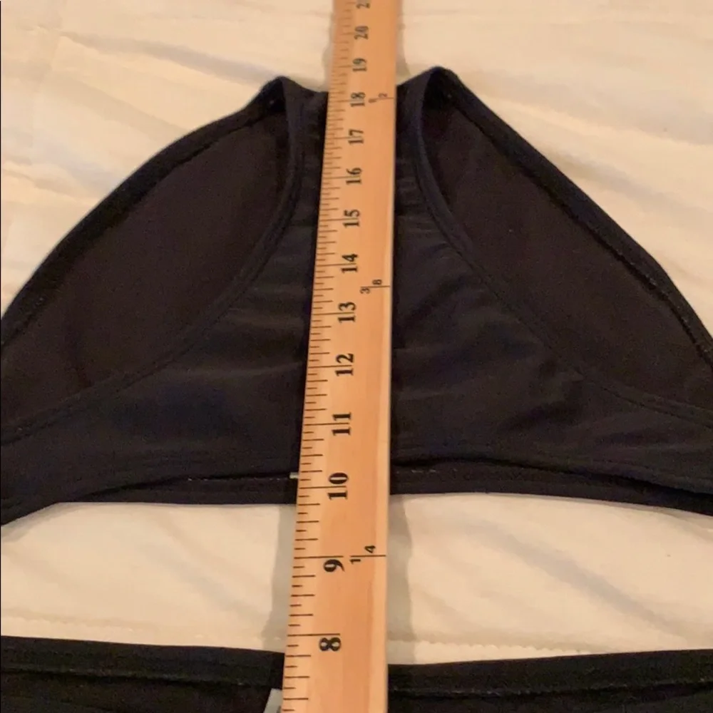 Xhilaration and Mossino Three Bikini Bottoms Two Black One Orange Girls Small